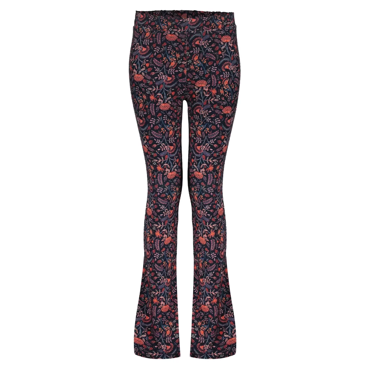 Geisha Fashion Broeken*Geisha Girls Flare Broek Met Bloemenprint 41579K-60